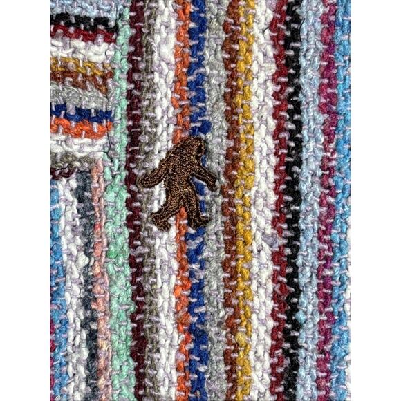 El Paso Saddleblanket Co. Eco Friendly Handmade Striped Baja Hoodie Pullover M - Picture 4 of 5